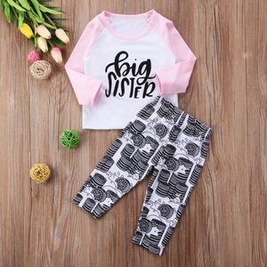 Big sister shirt and Oreo pants outfit